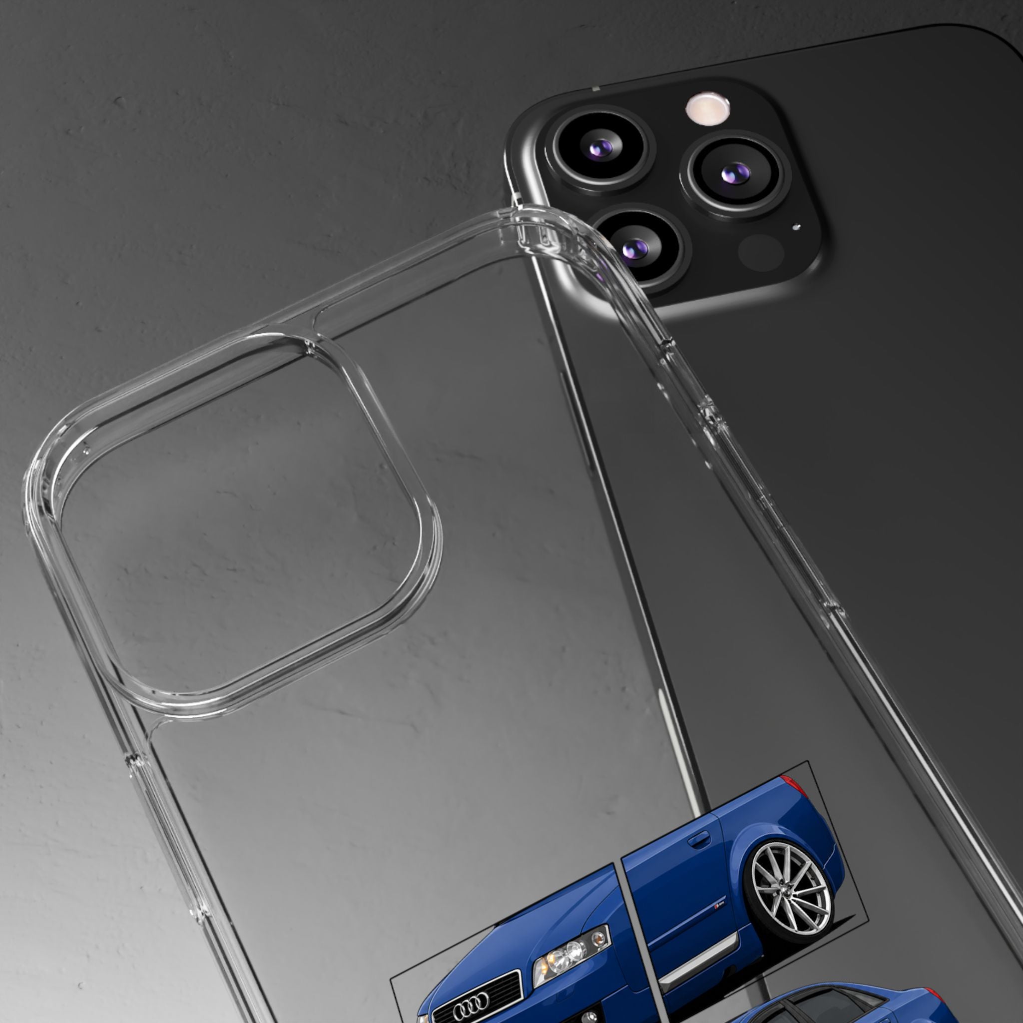BLUE AUDI A4 B6 PHONE CASES