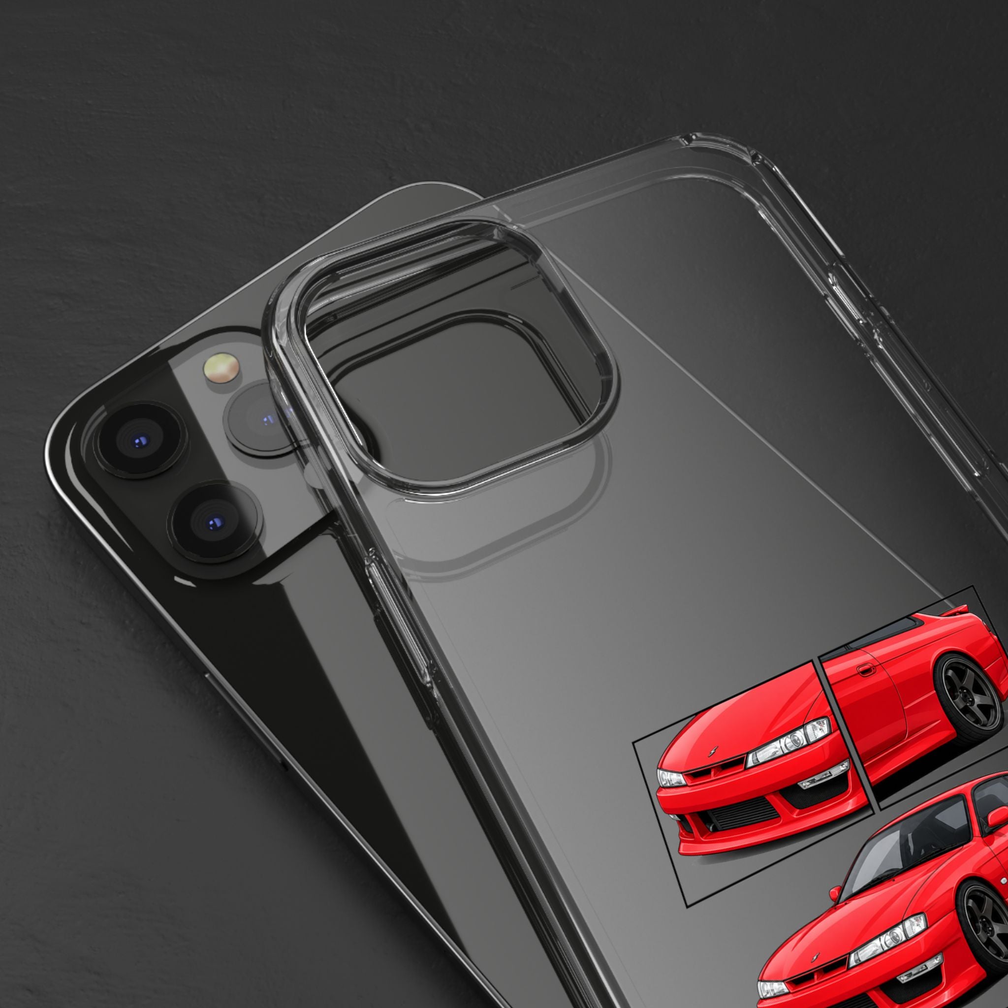 RED NISSAN S14 PHONE CASES