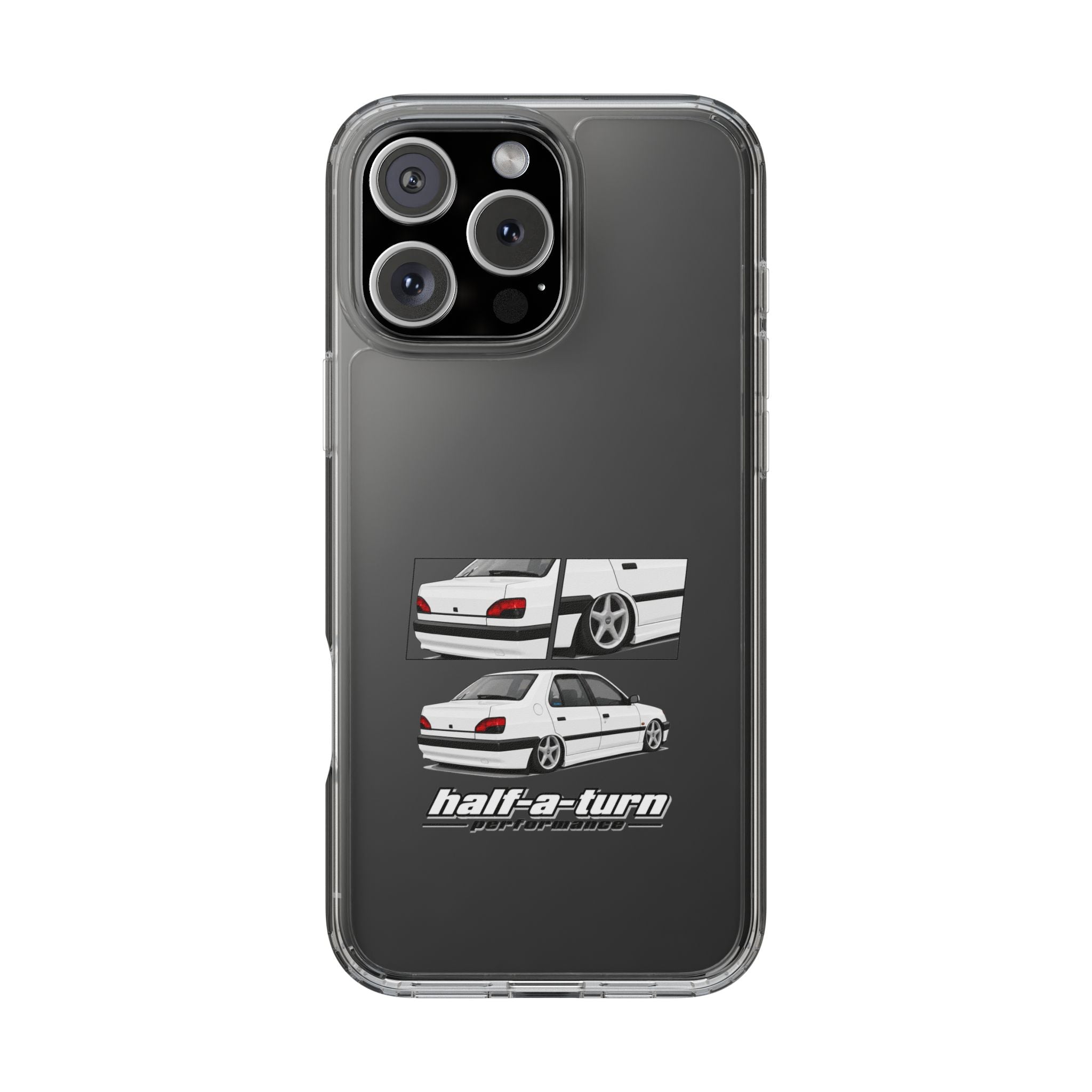 WHITE 306 SEDAN PHONE CASES