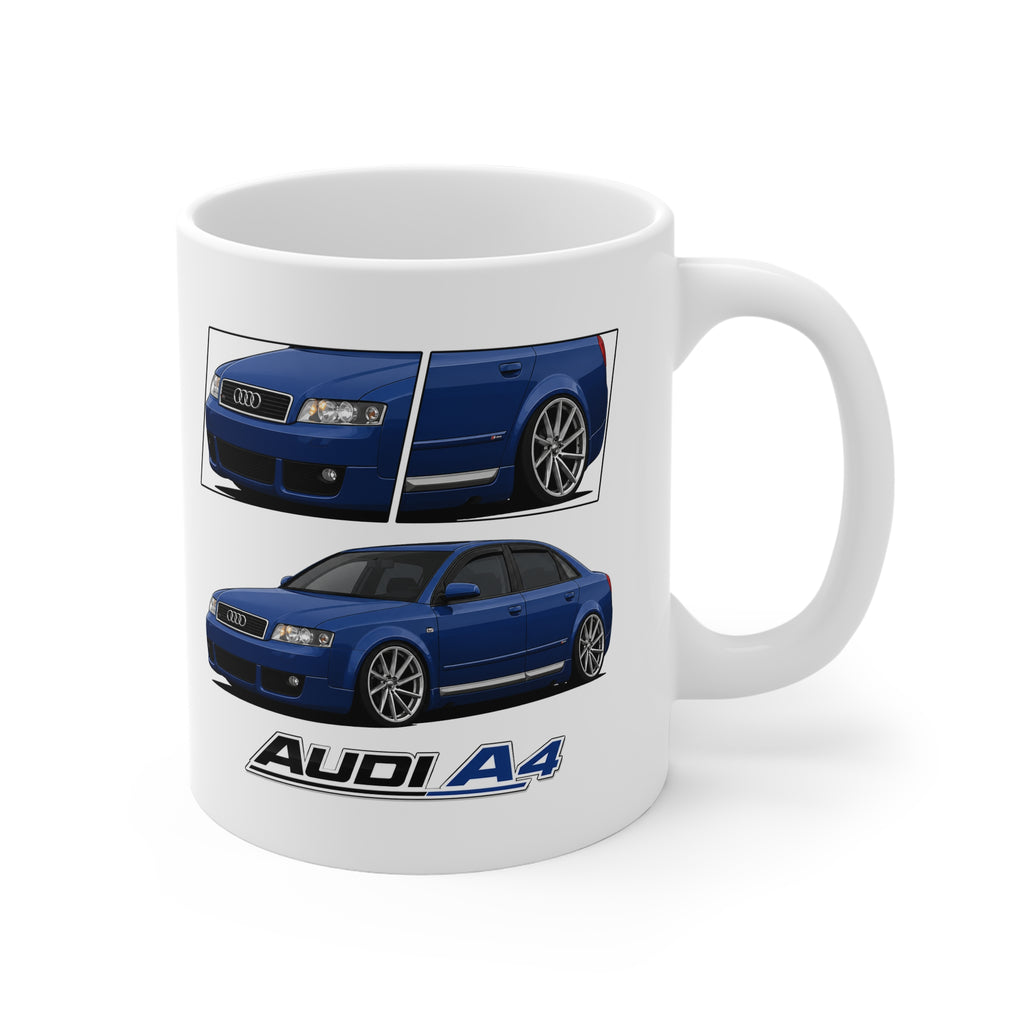 BLUE AUDI A4 MUG
