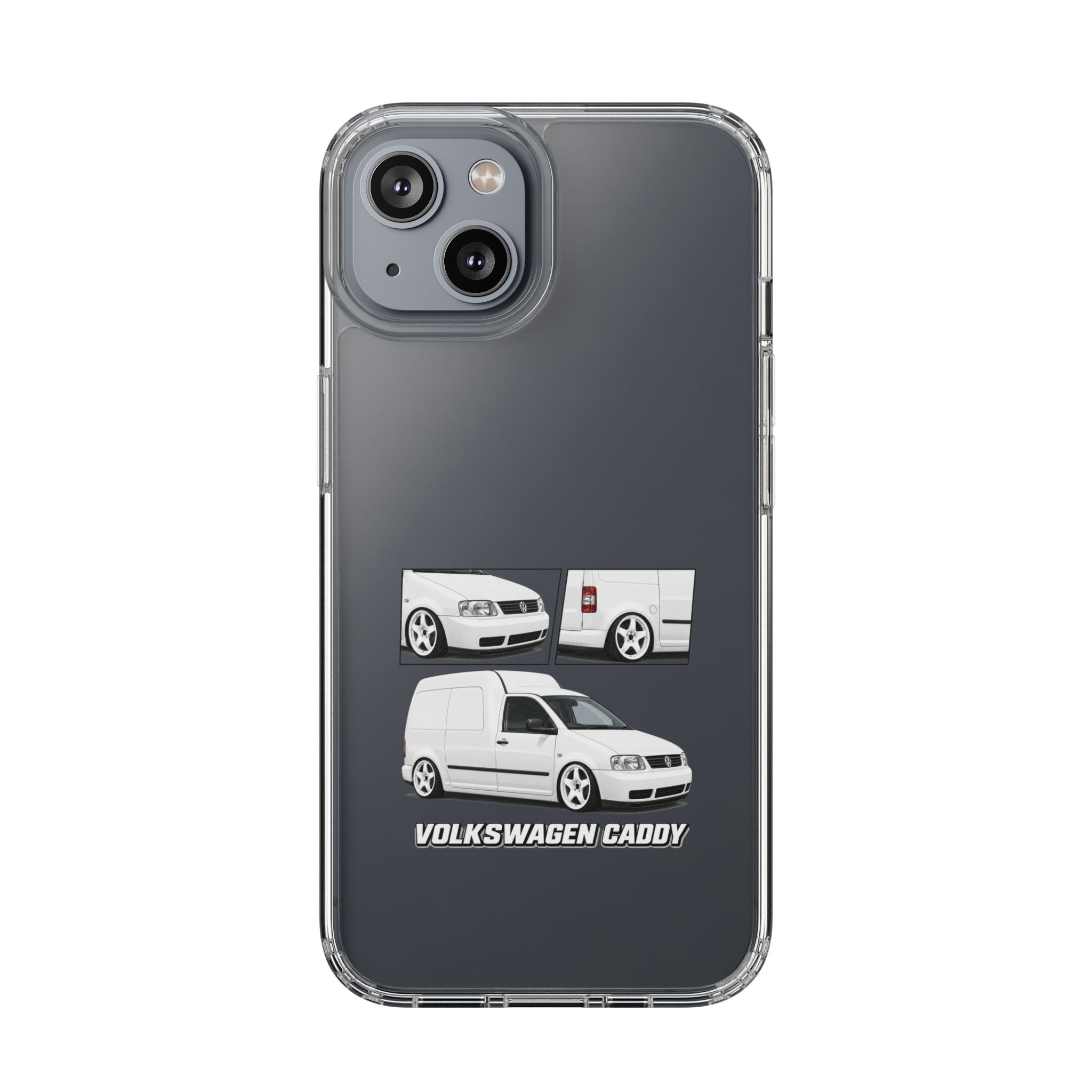WHITE VW CADDY PHONE CASES