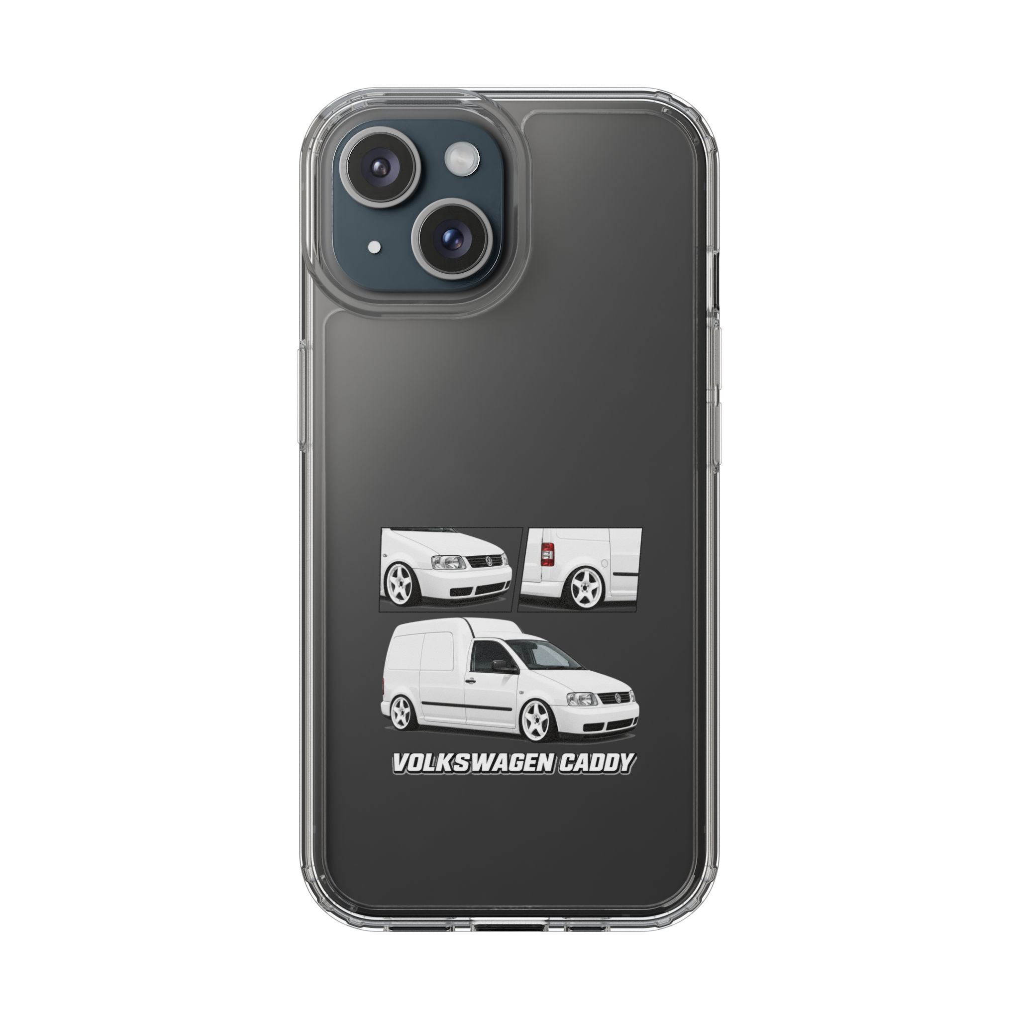 WHITE VW CADDY PHONE CASES