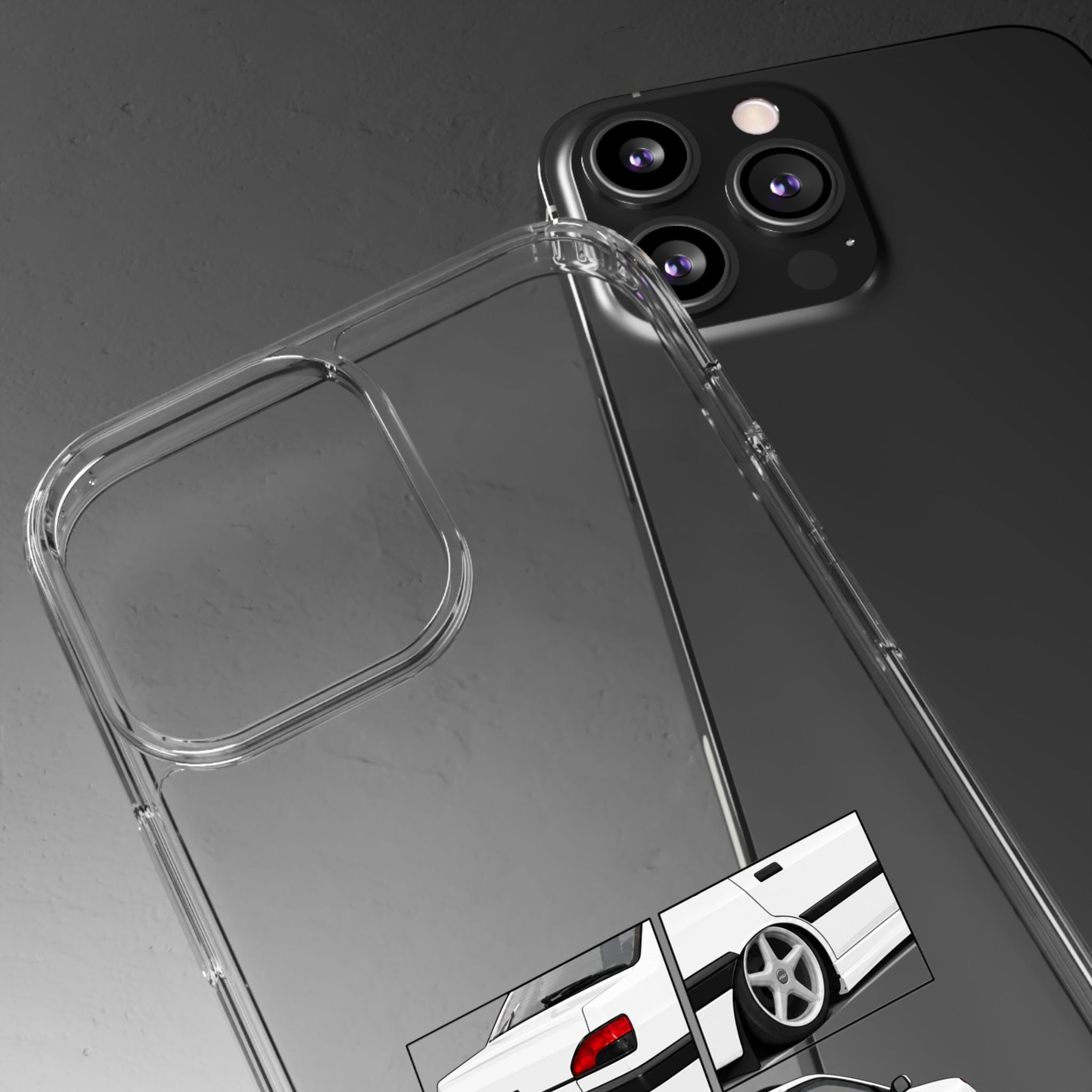 WHITE 306 SEDAN PHONE CASES