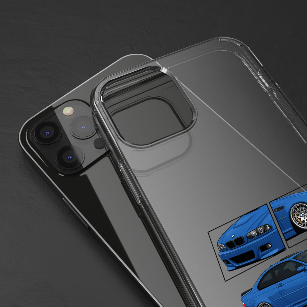 BLUE E46 M3 PHONE CASES