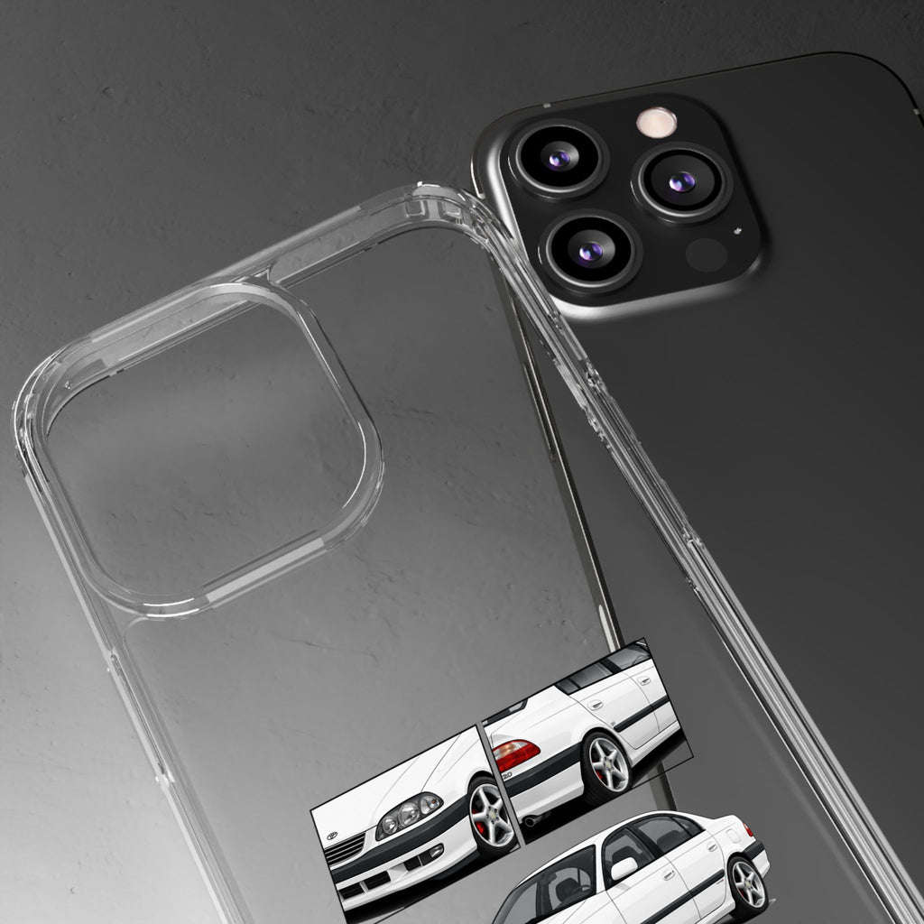 WHITE TOYOTA AVENSIS PHONE CASES