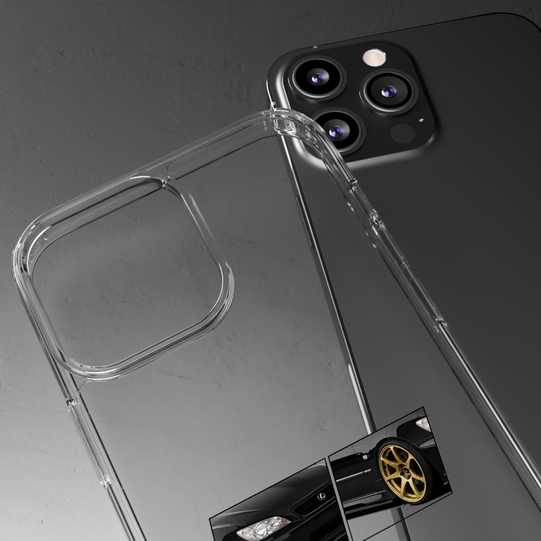 BLACK LEXUS IS200 PHONE CASES