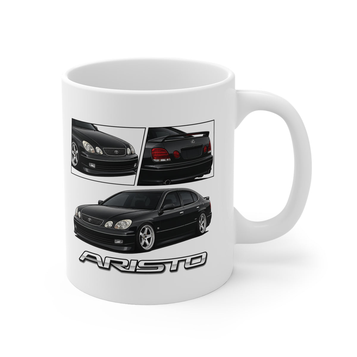 BLACK TOYOTA ARISTO MUG
