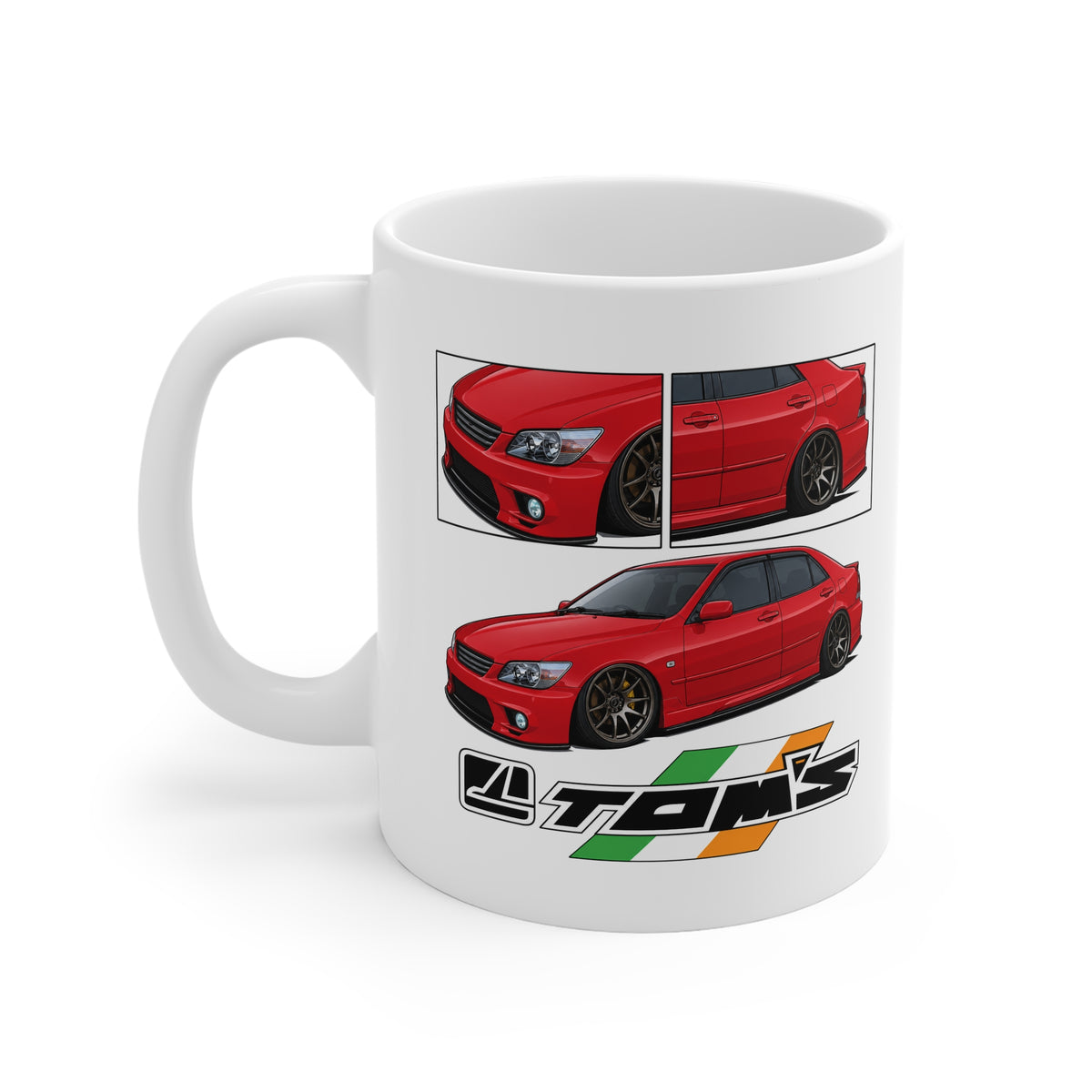 RED IS200 TRI-COLOUR TOMS MUG