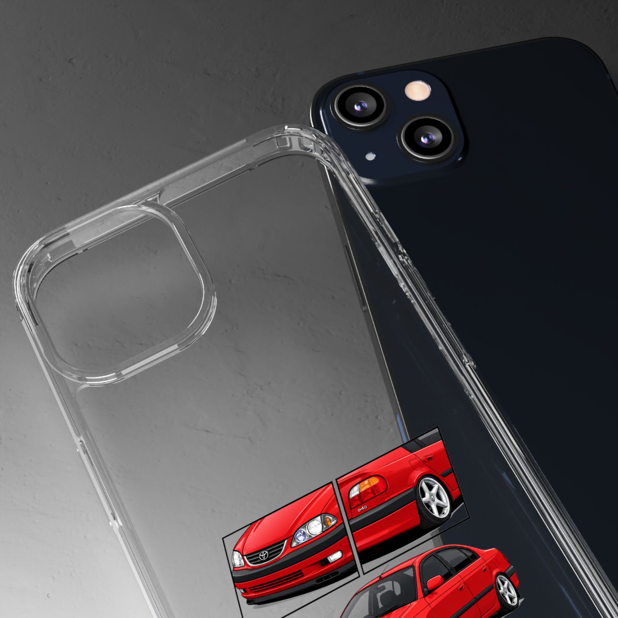 RED TOYOTA AVENSIS PHONE CASES
