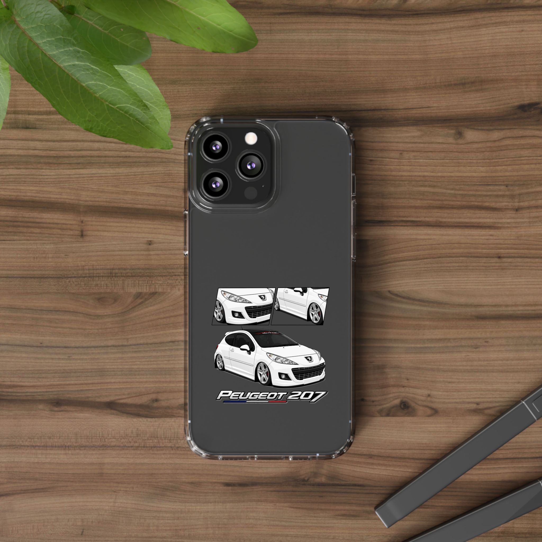 WHITE PEUGEOT 207 PHONE CASES