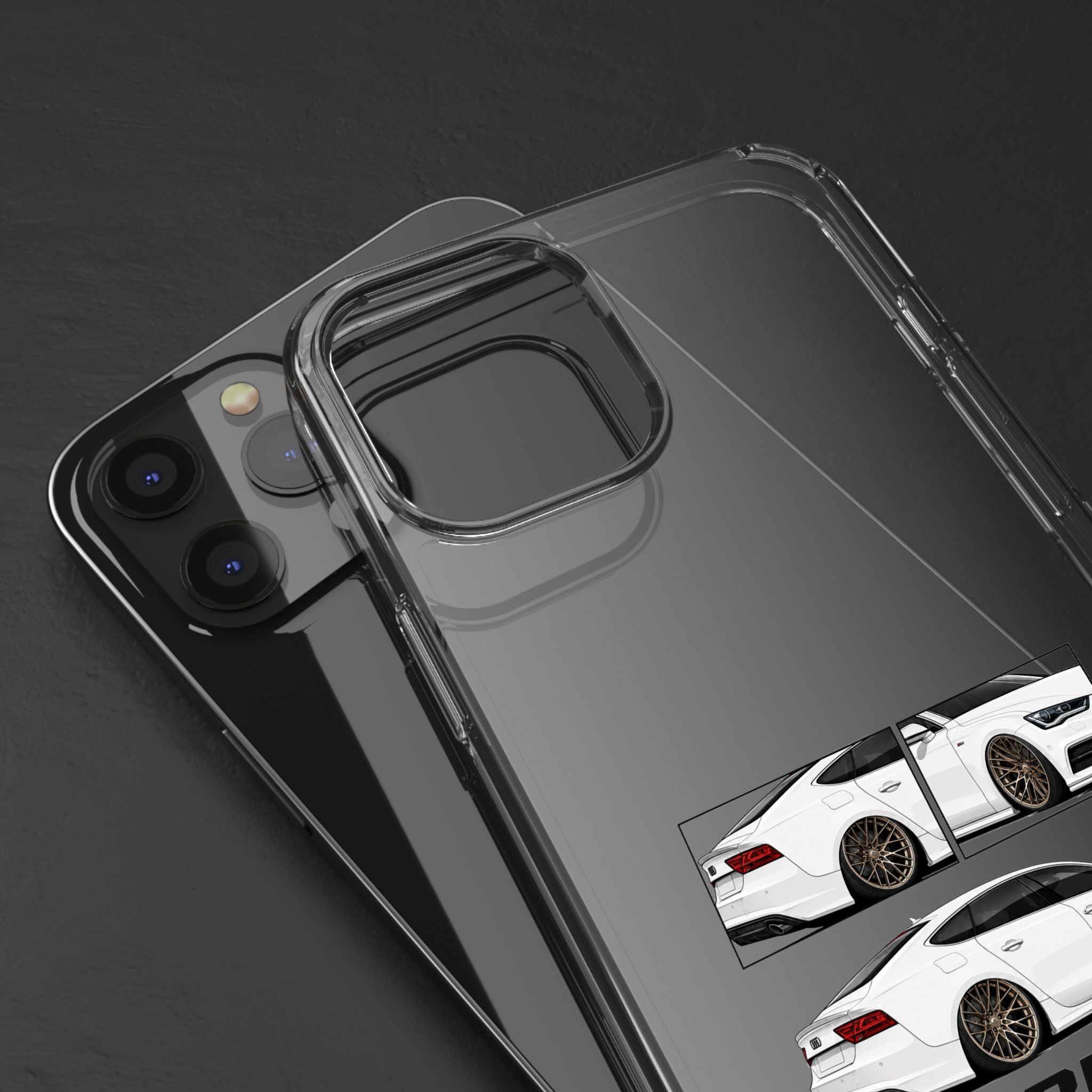 WHITE AUDI A7 PHONE CASES