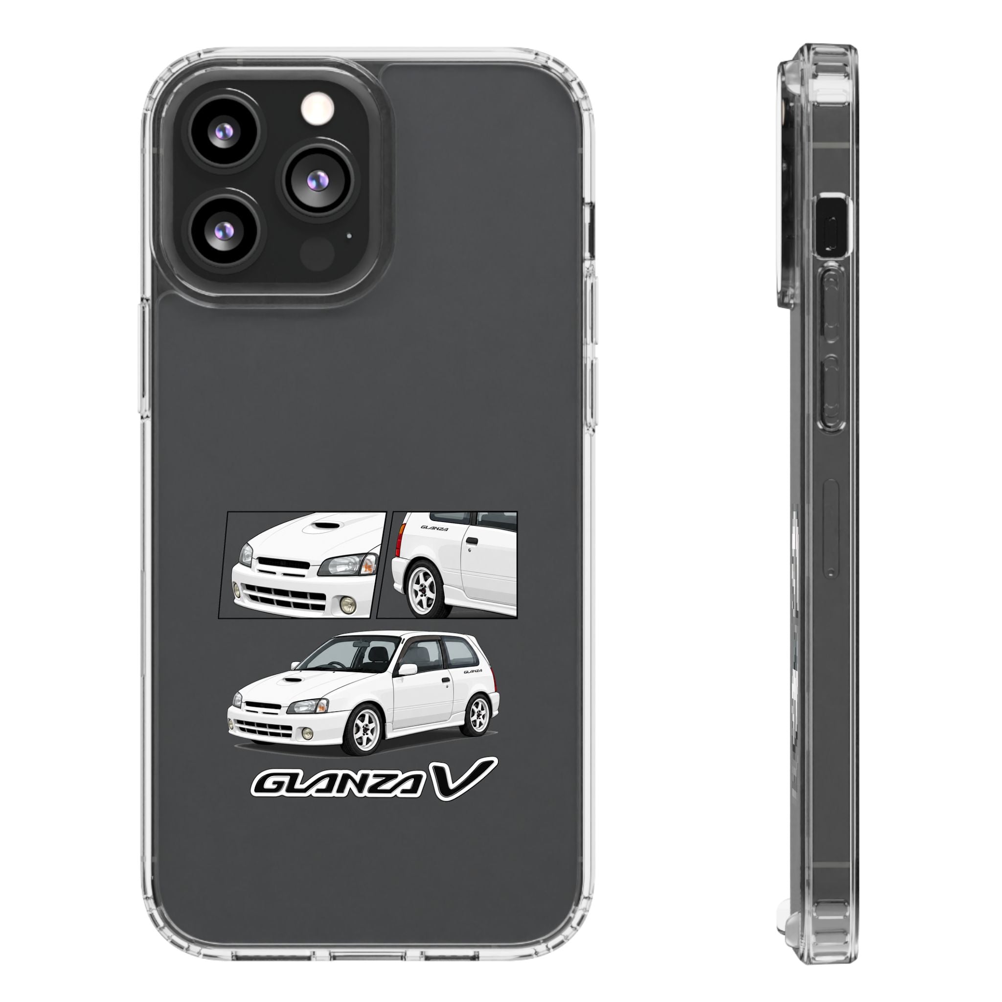 WHITE TOYOTA GLANZA PHONE CASES