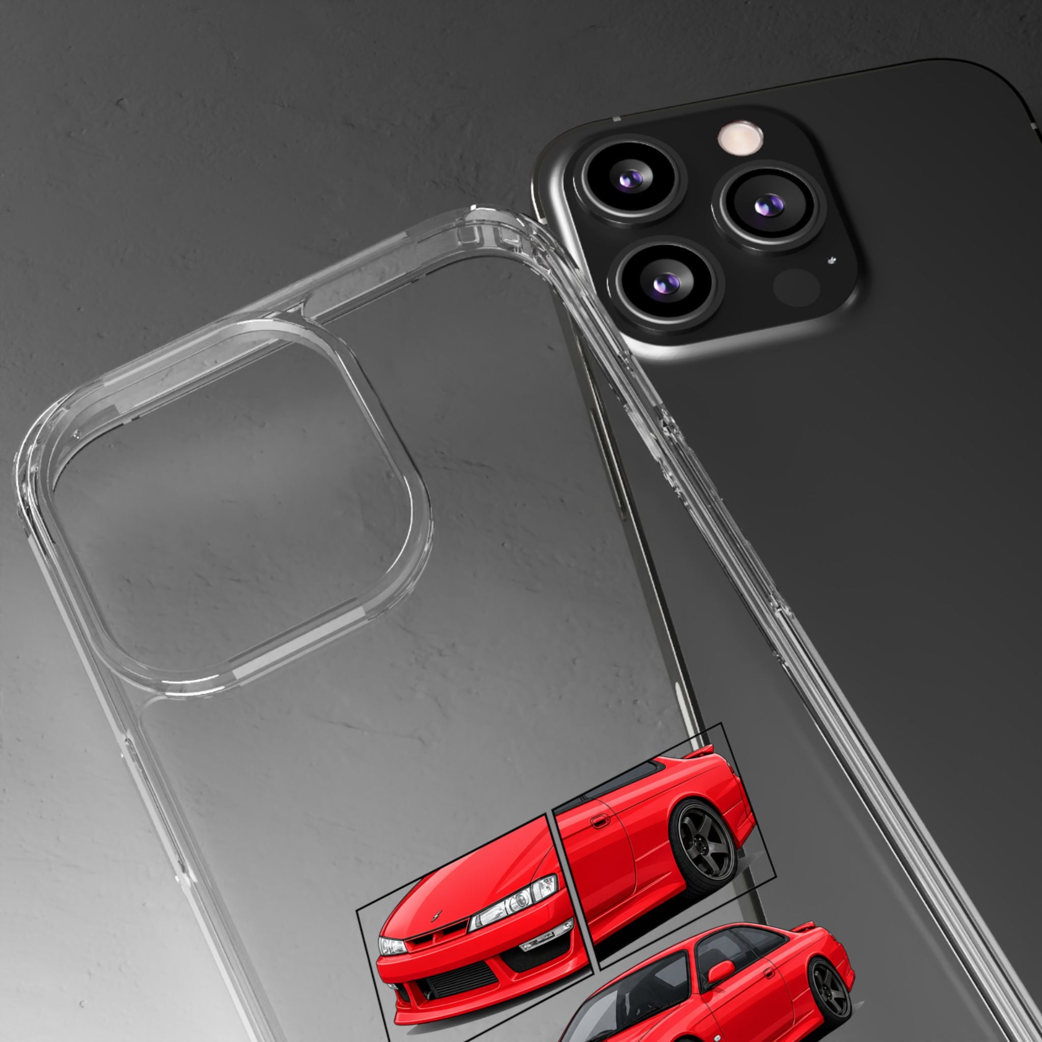 RED NISSAN S14 PHONE CASES