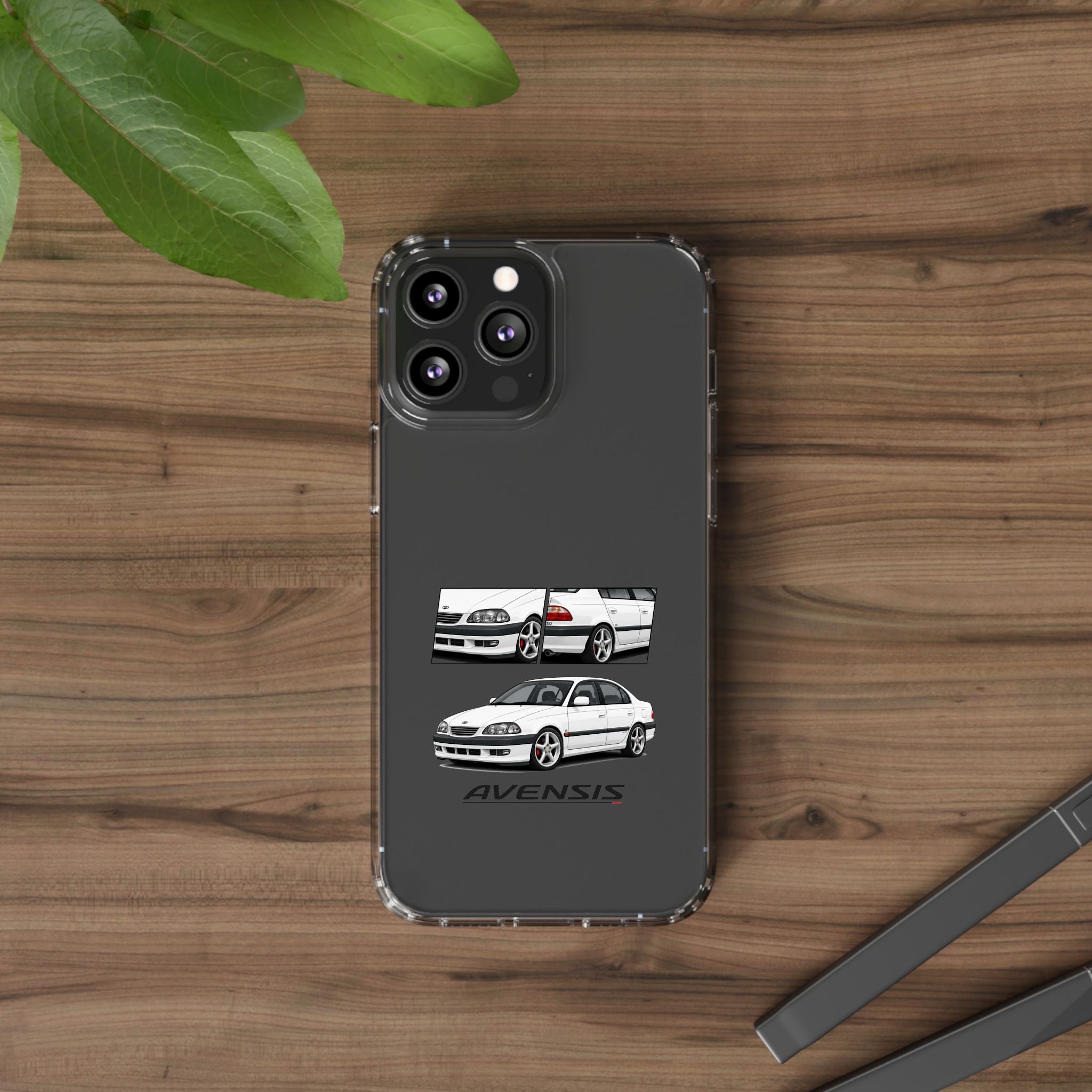 WHITE TOYOTA AVENSIS PHONE CASES