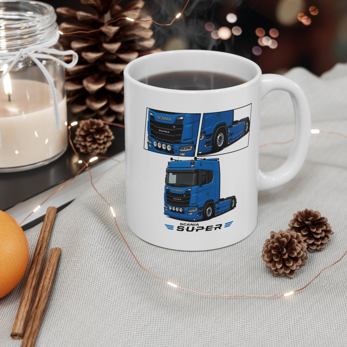 BLUE SCANIA SUPER MUG