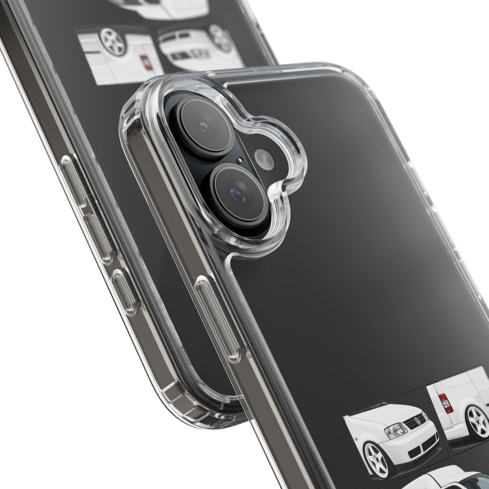 WHITE VW CADDY PHONE CASES