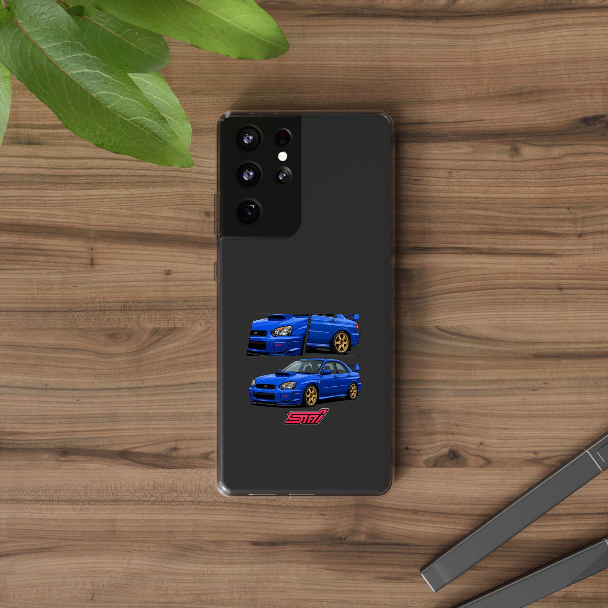BLUE IMPREZA STI PHONE CASES