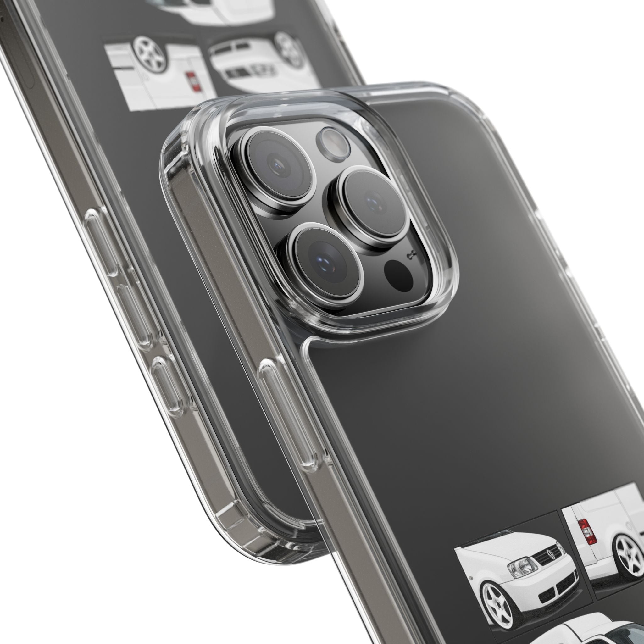 WHITE VW CADDY PHONE CASES