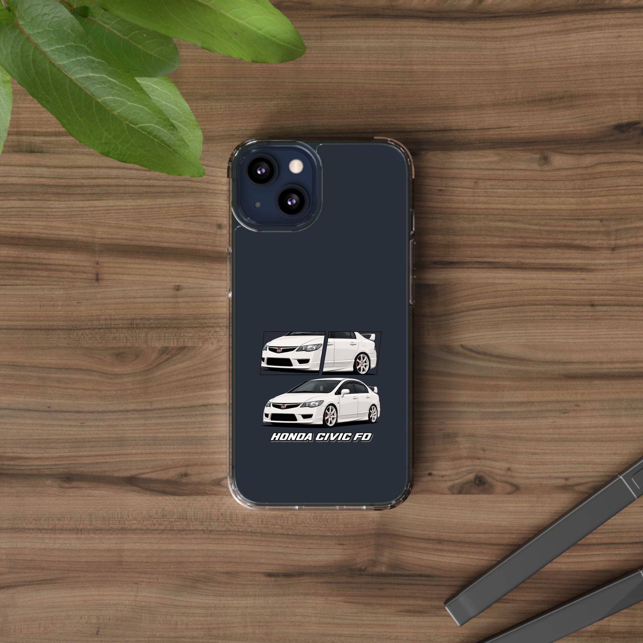 WHITE CIVIC FD PHONE CASES