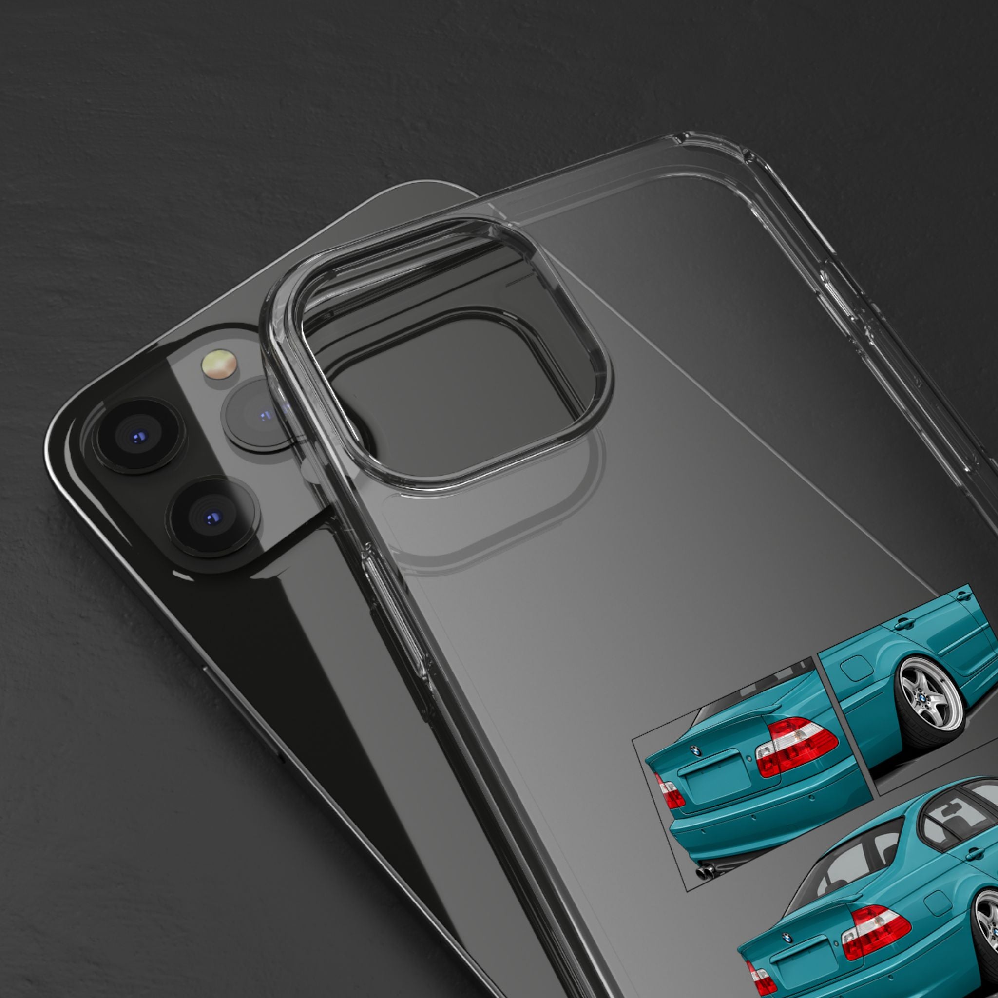 TURQUOISE BMW E46 PHONE CASES