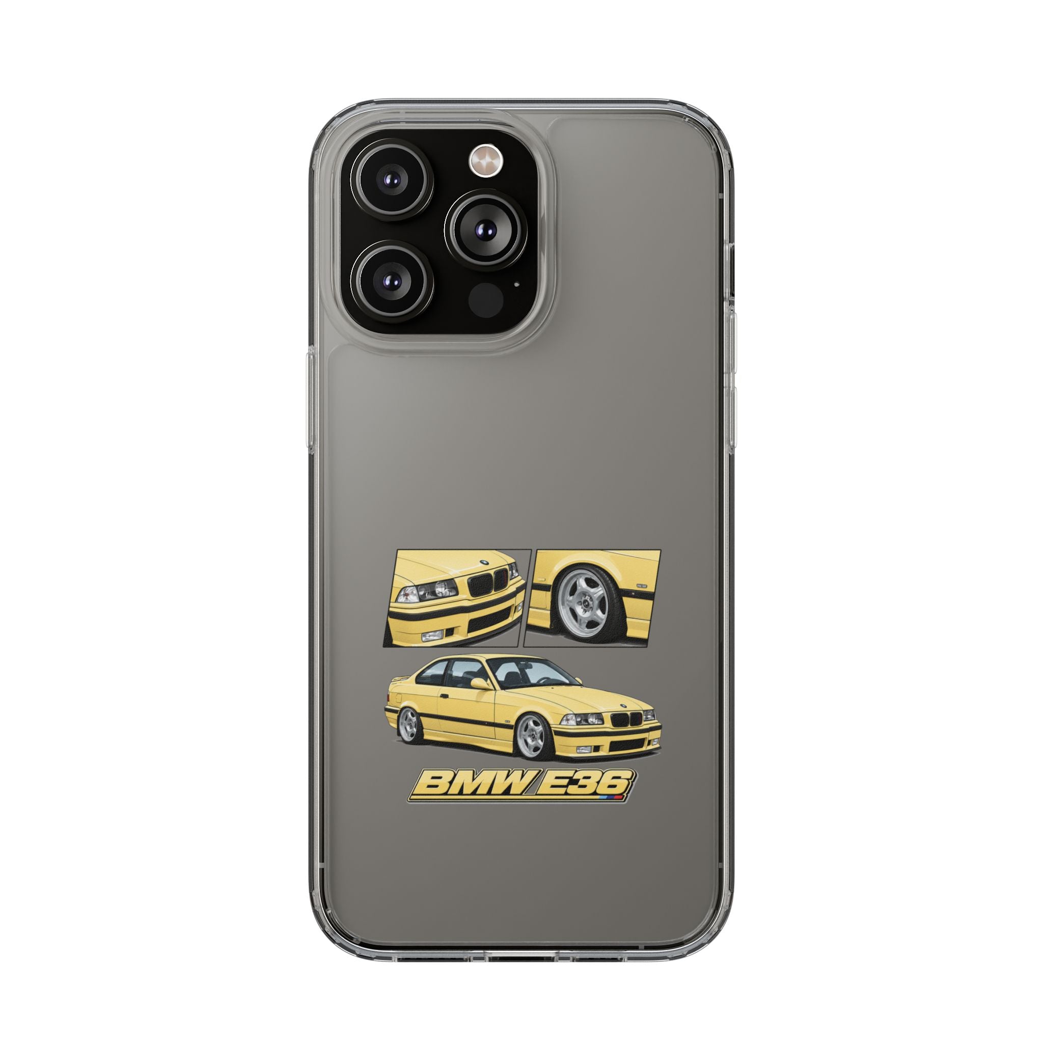 YELLOW BMW E36 PHONE CASE