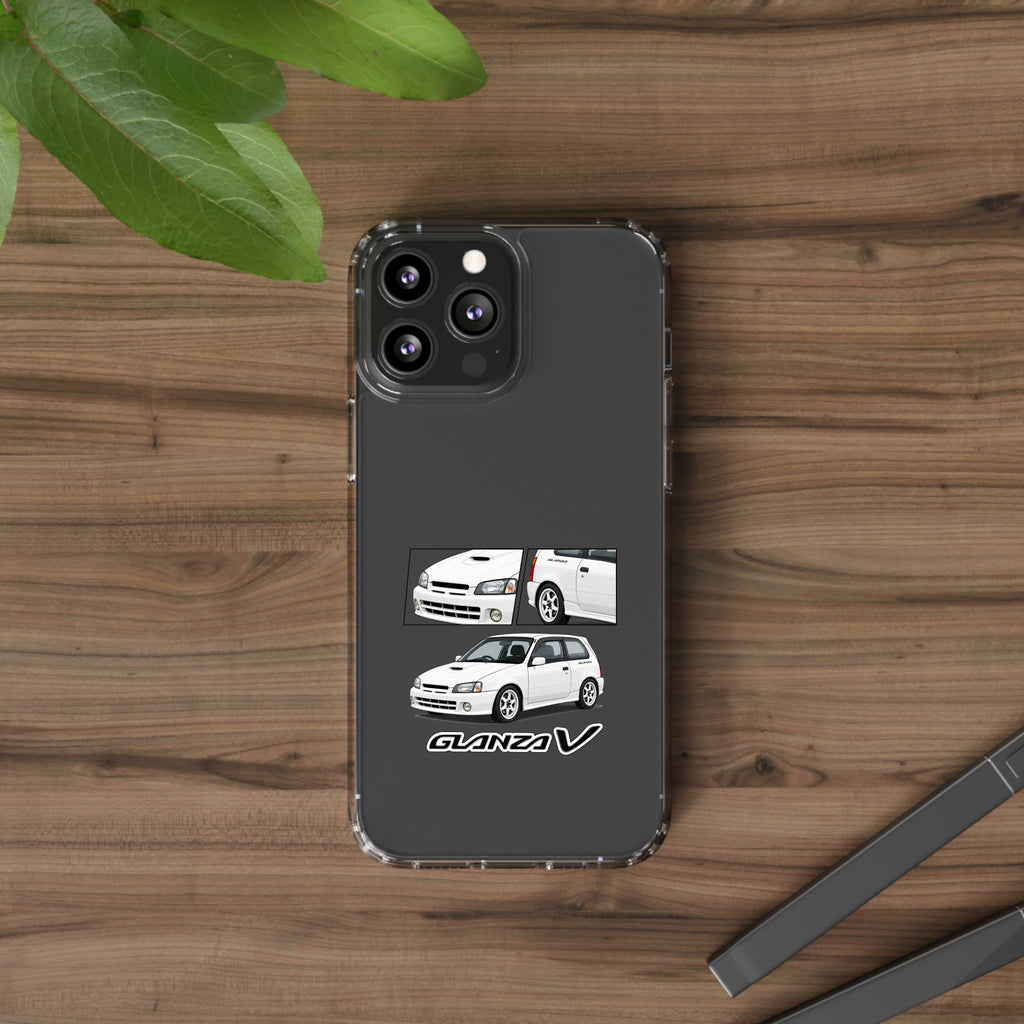 WHITE TOYOTA GLANZA PHONE CASES
