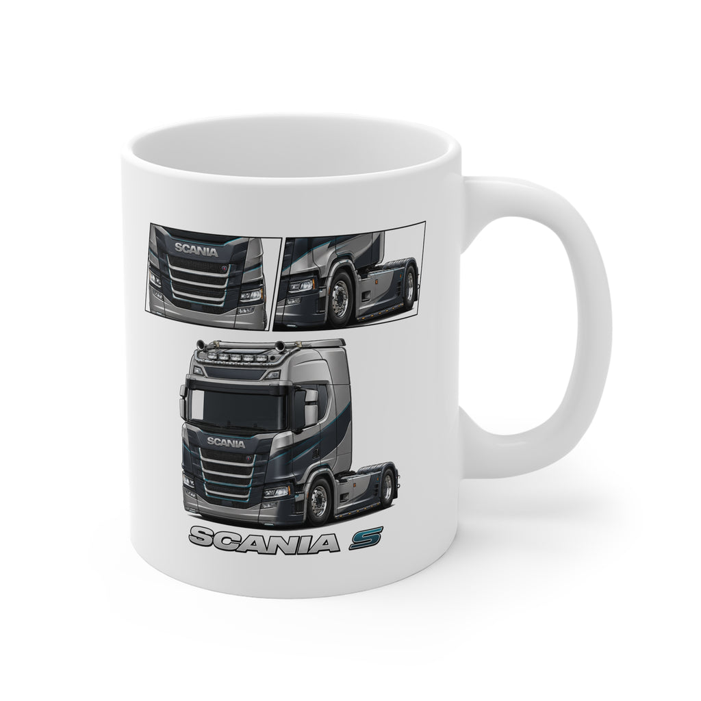GREY AND SILVER SCANIA S-SERIES MUG
