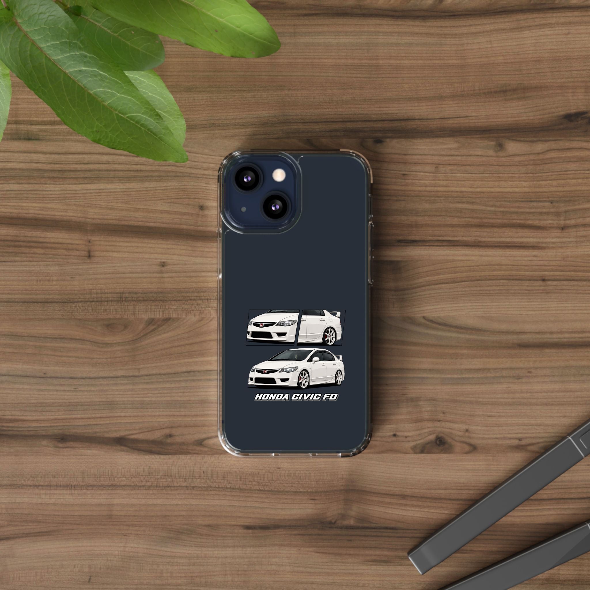 WHITE CIVIC FD PHONE CASES
