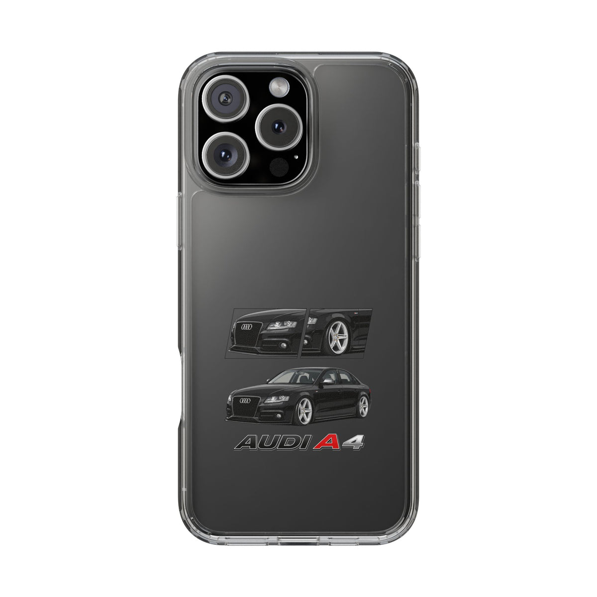 BLACK B8 AUDI A4 PHONE CASES