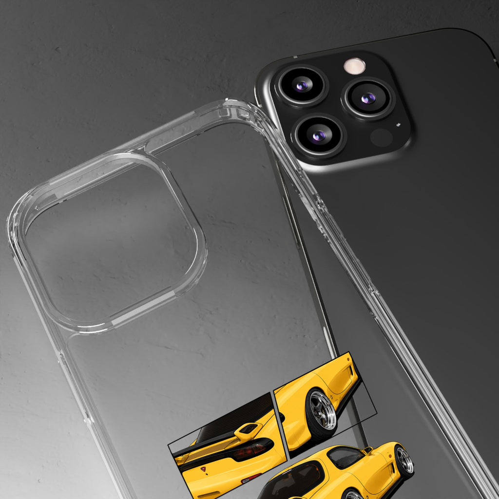 YELLOW MAZDA RX7 PHONE CASES