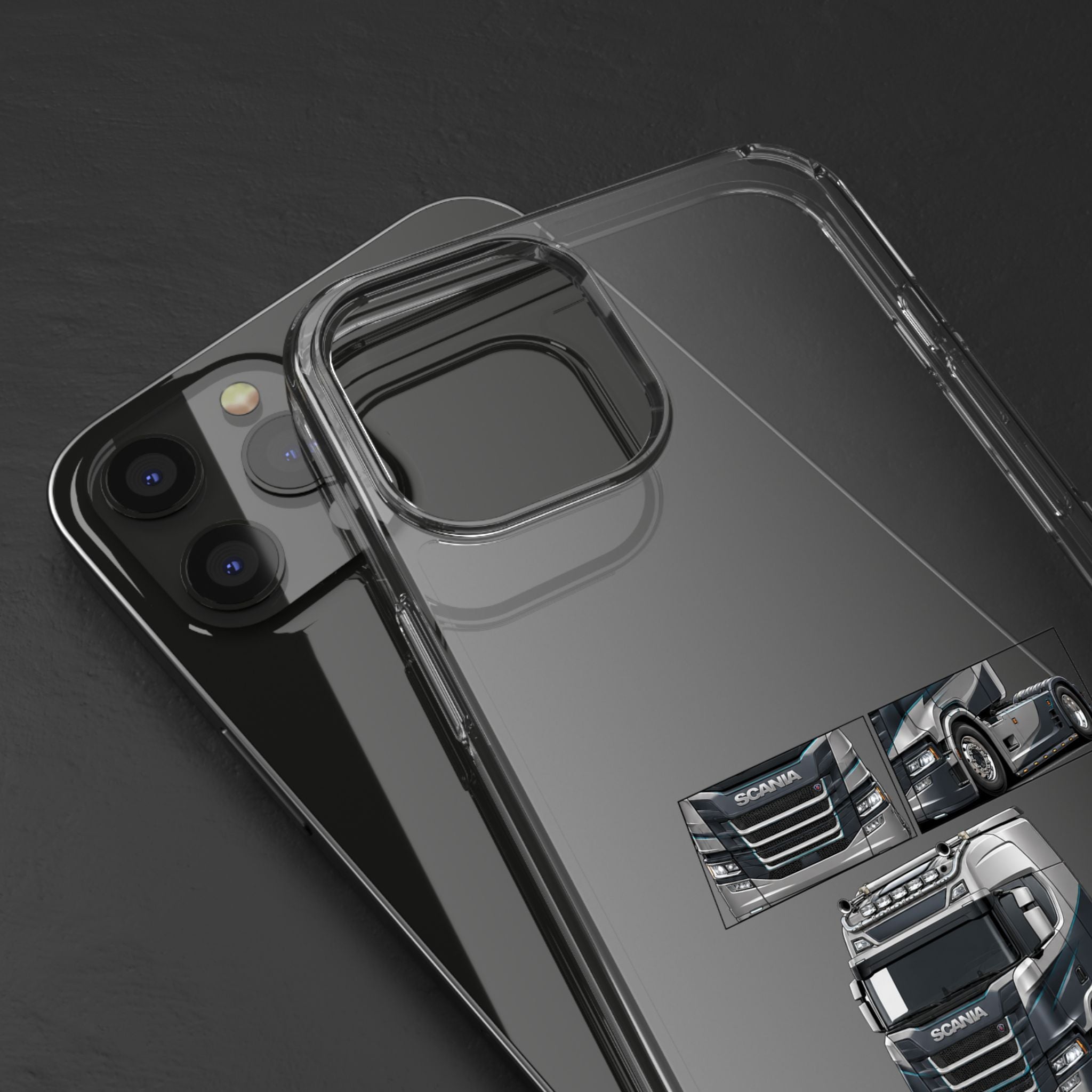 GREY SILVER SCANIA S-SERIES PHONE CASES