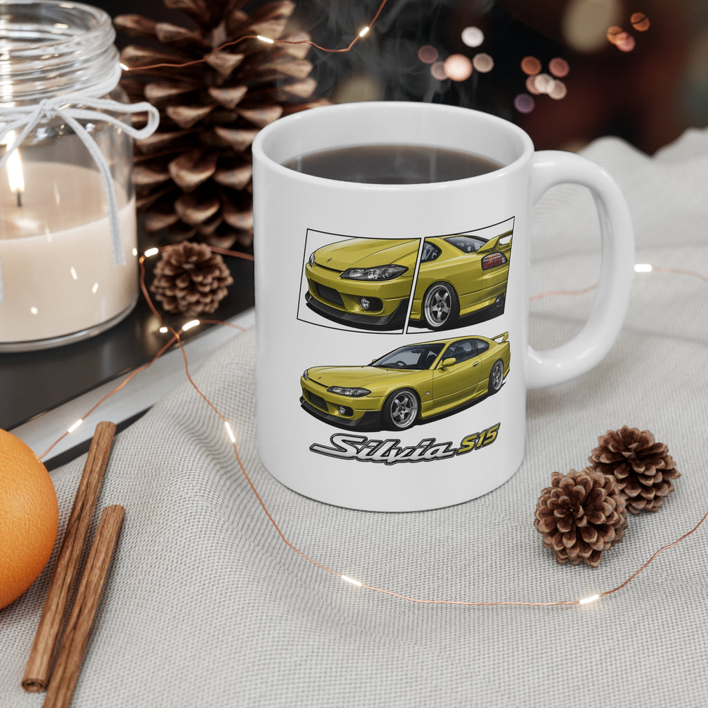 GOLD NISSAN SILVIA S15 MUG