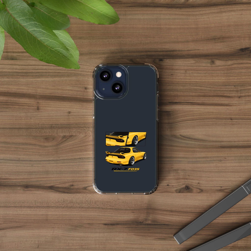 YELLOW MAZDA RX7 PHONE CASES