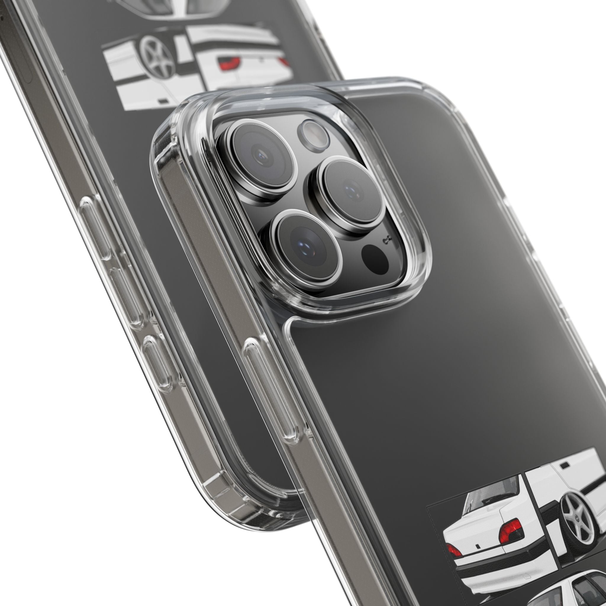 WHITE 306 SEDAN PHONE CASES