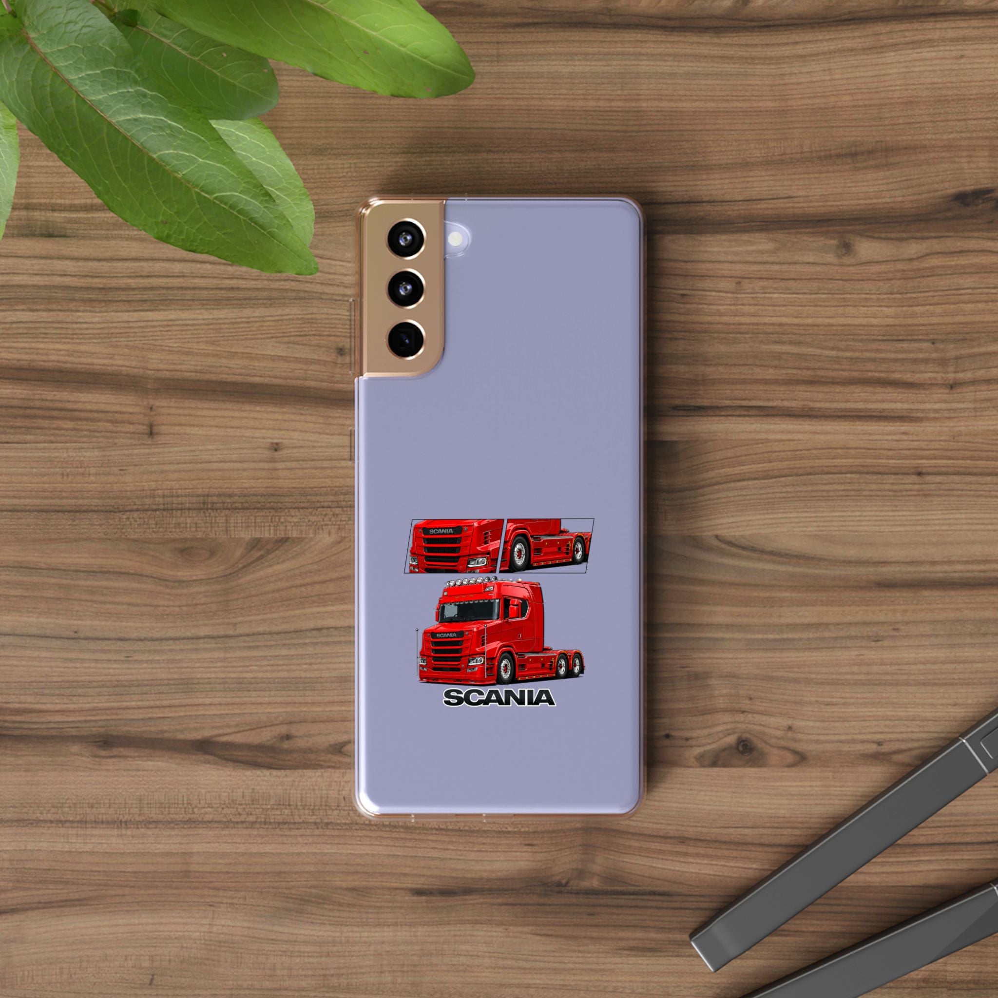 RED SCANIA T-CAB PHONE CASES