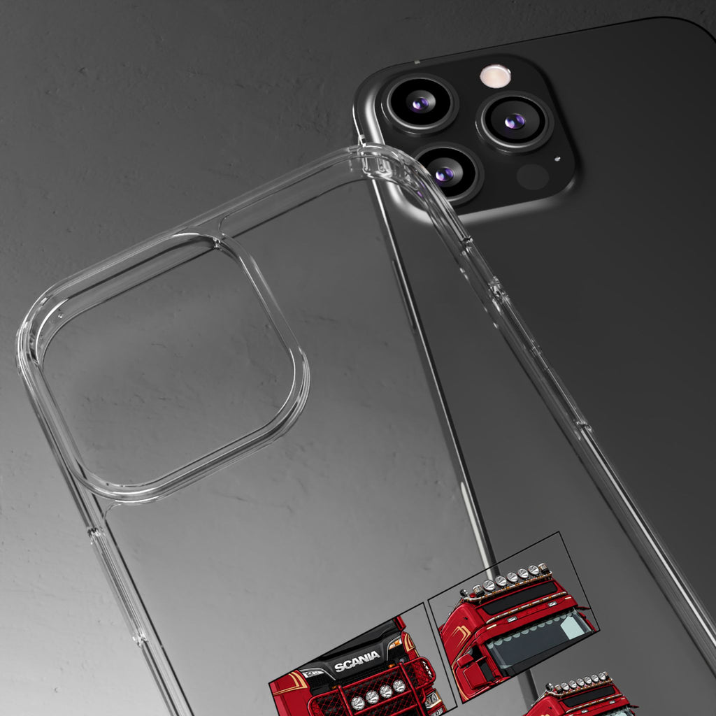 2 RED SCANIA S-SERIES PHONE CASES