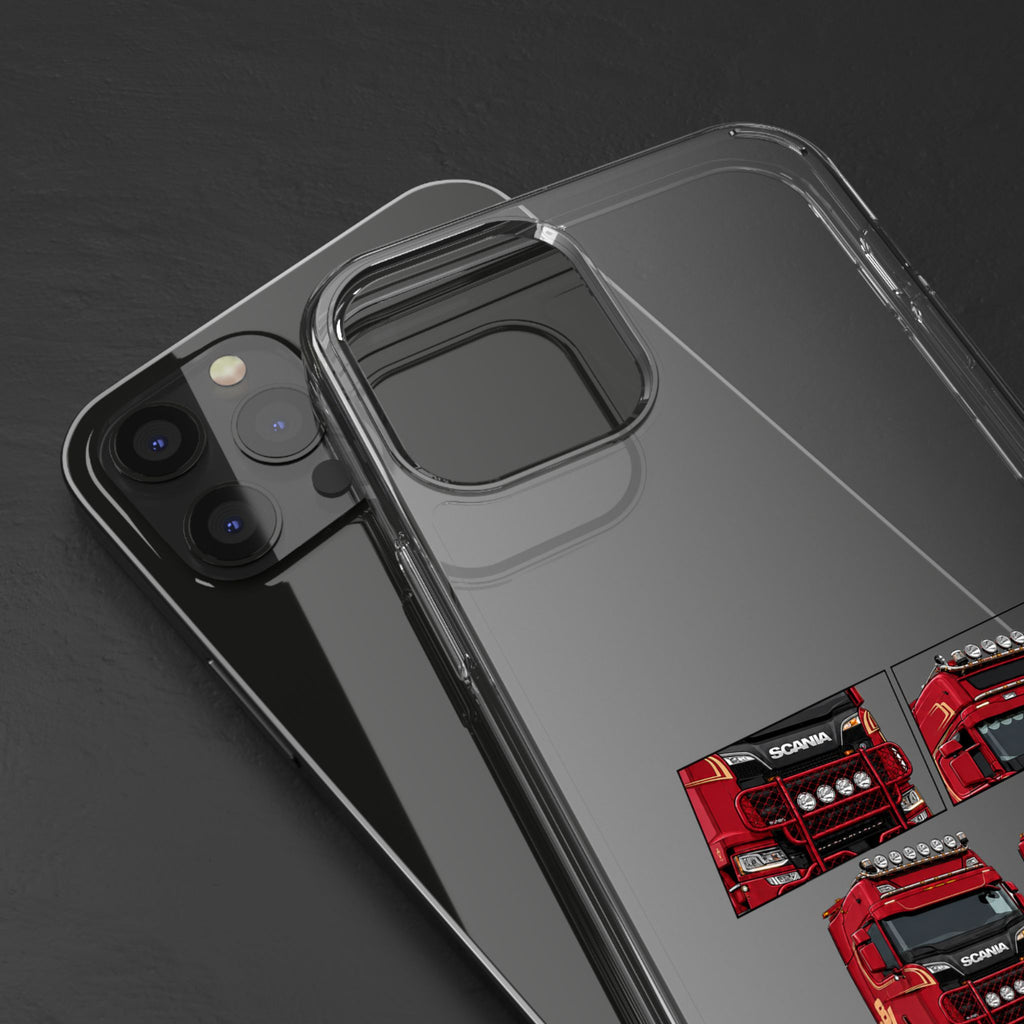 2 RED SCANIA S-SERIES PHONE CASES