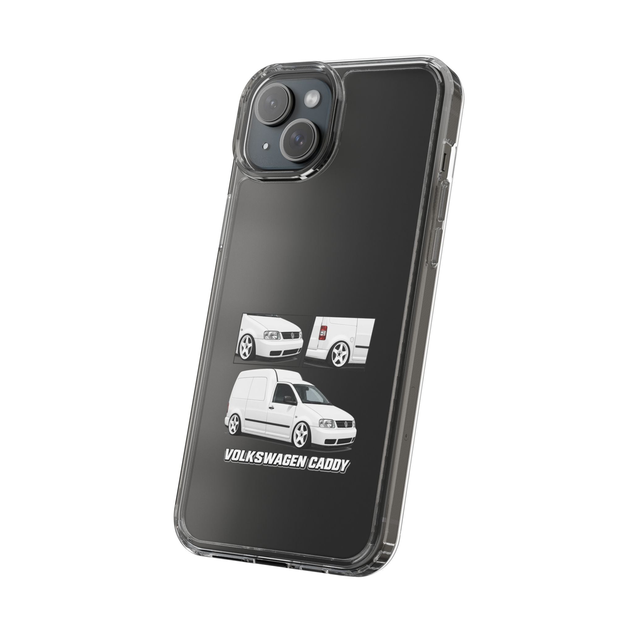 WHITE VW CADDY PHONE CASES