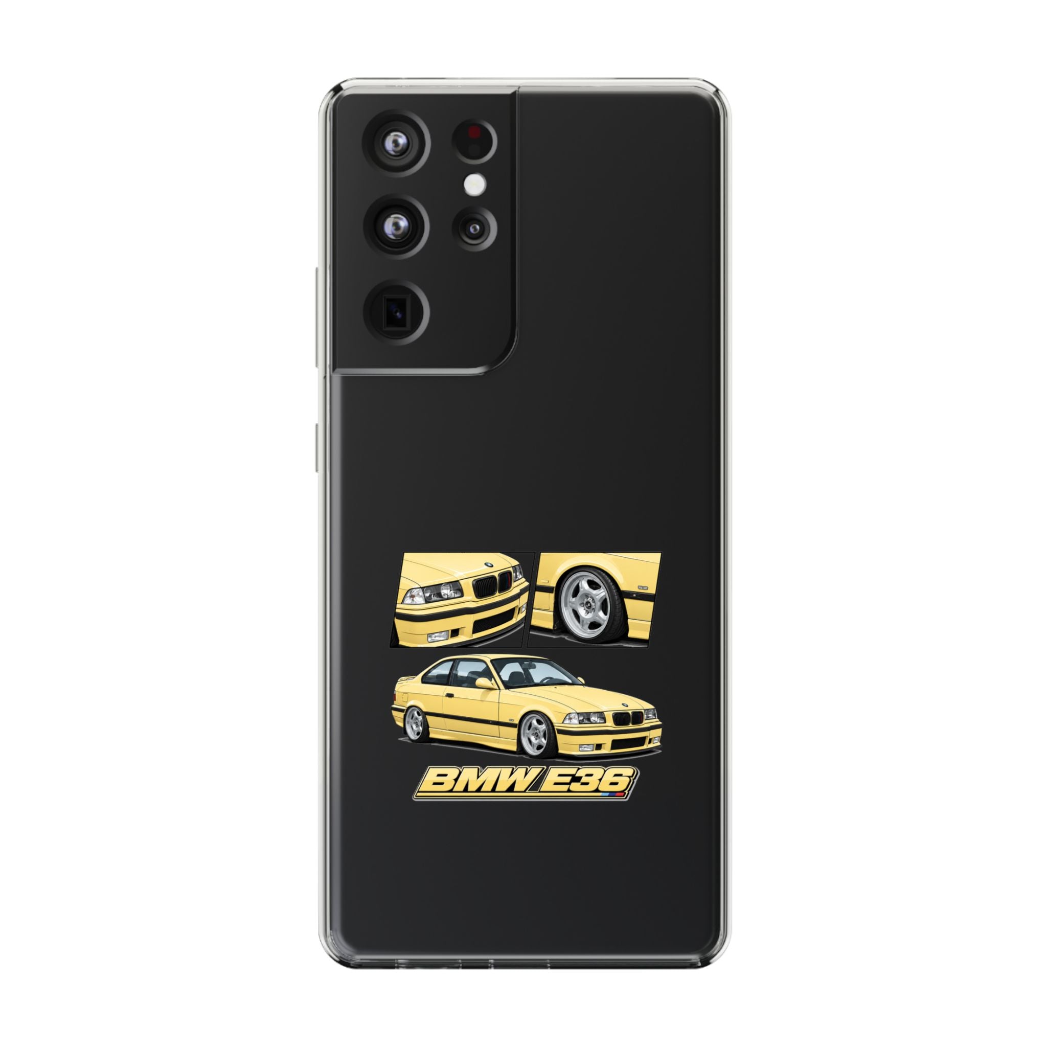 YELLOW BMW E36 PHONE CASE