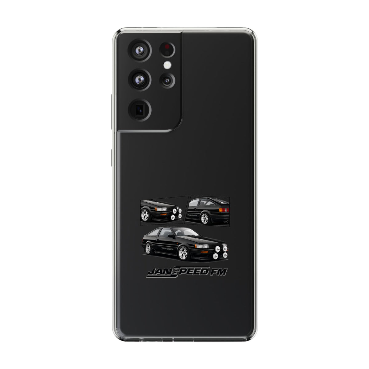 BLACK AE86 TWINCAM PHONE CASES