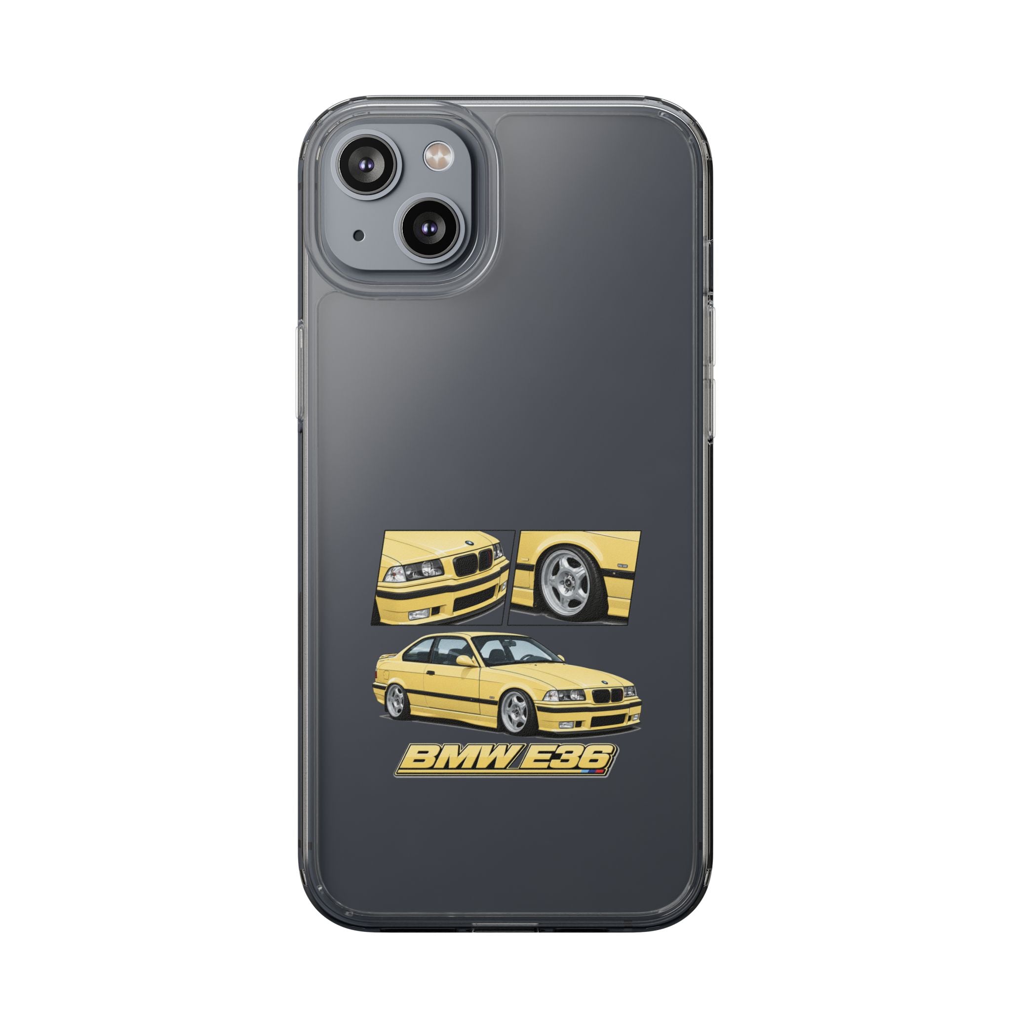 YELLOW BMW E36 PHONE CASE