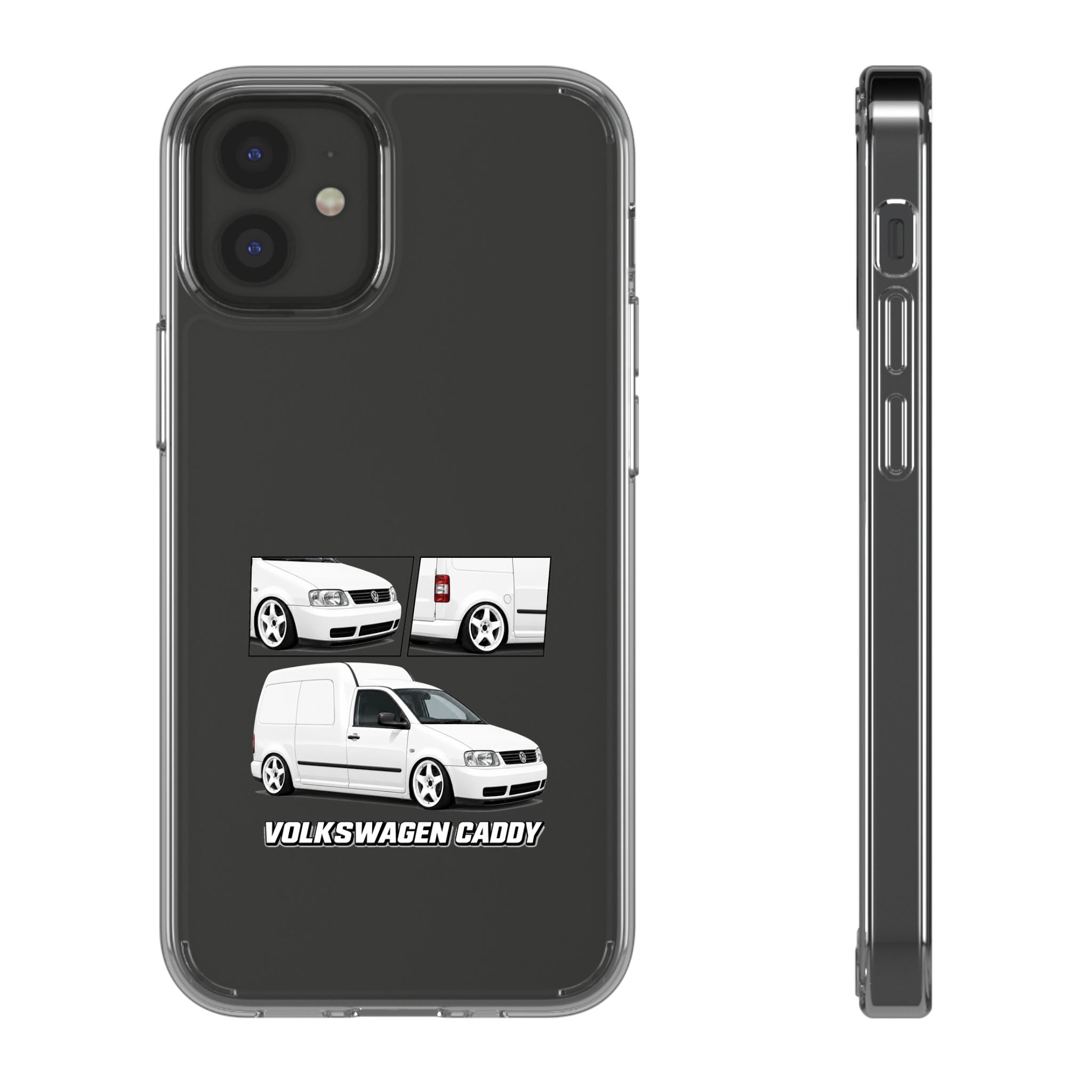WHITE VW CADDY PHONE CASES