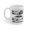 WHITE BMW E60 MUG