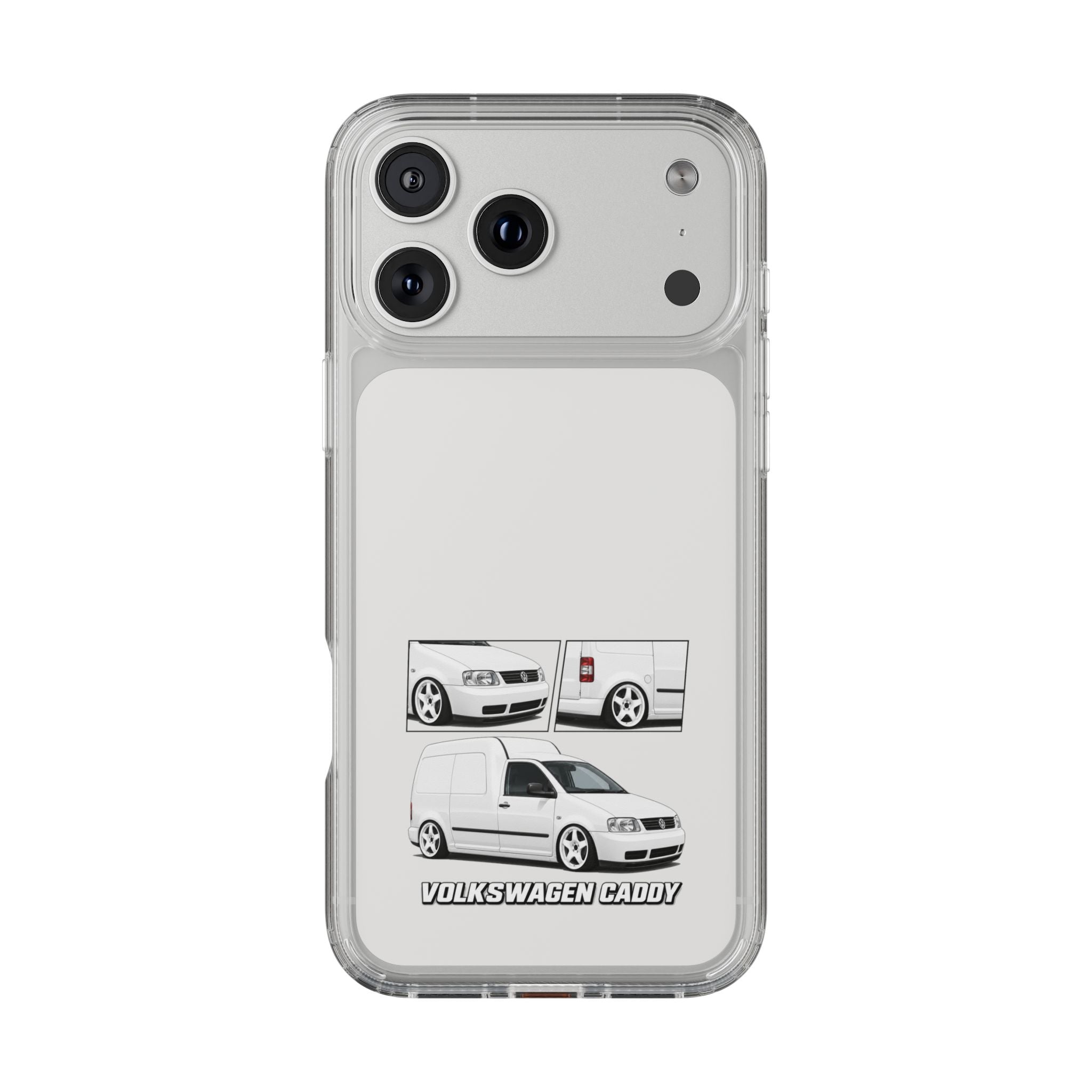 WHITE VW CADDY PHONE CASES