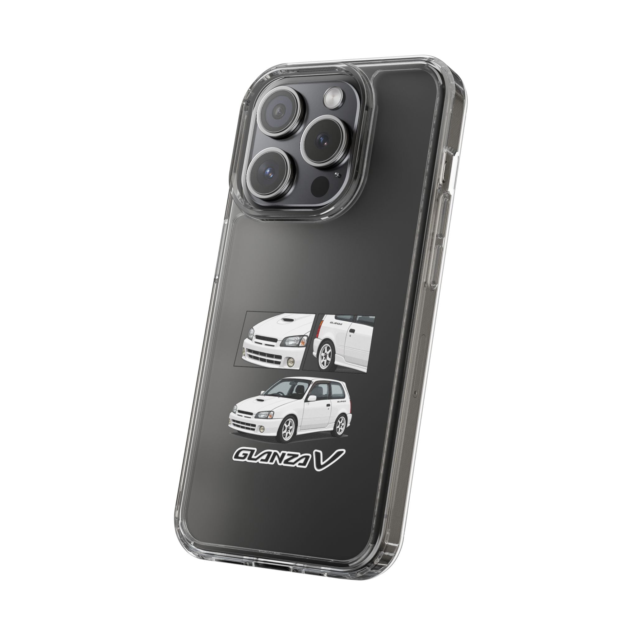 WHITE TOYOTA GLANZA PHONE CASES