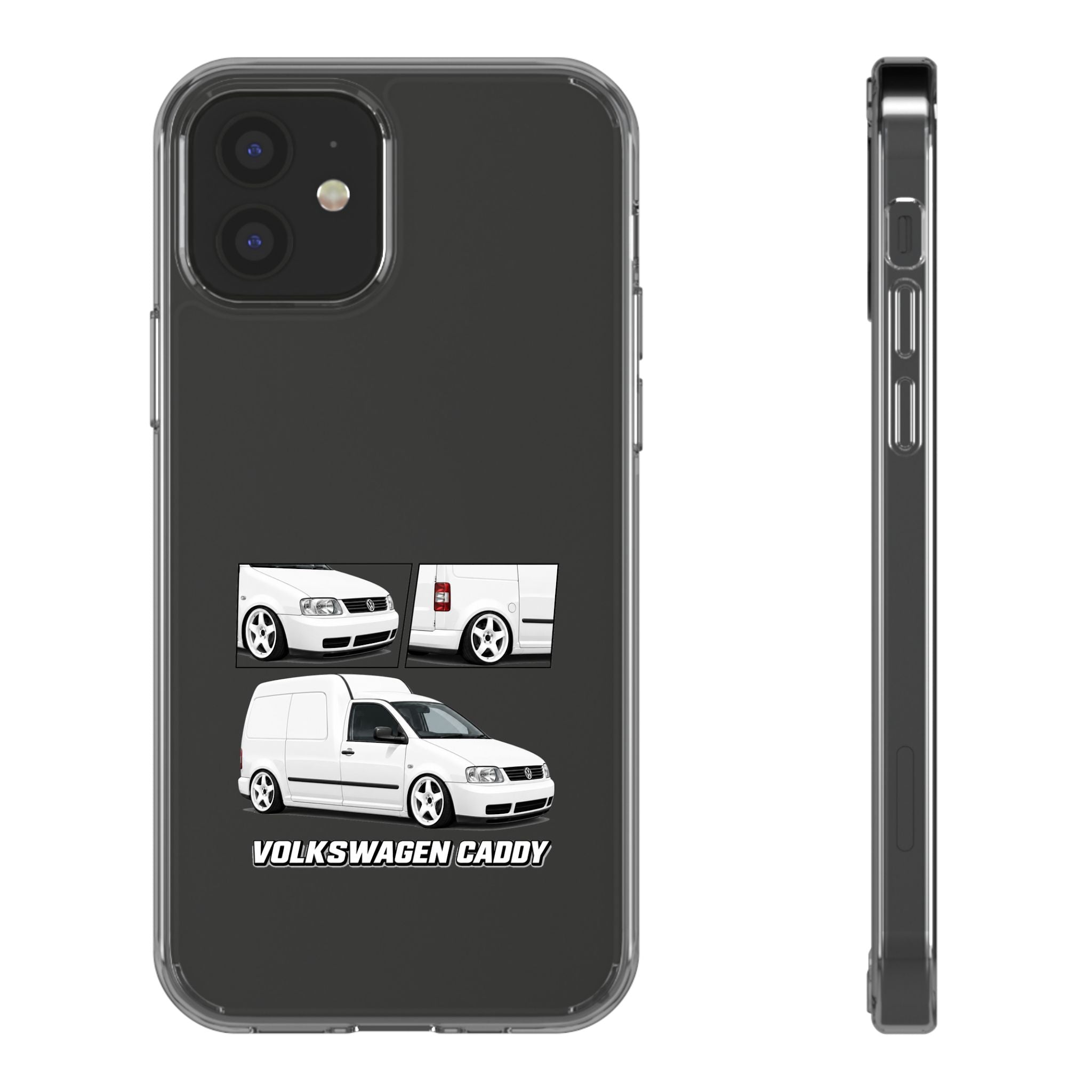 WHITE VW CADDY PHONE CASES