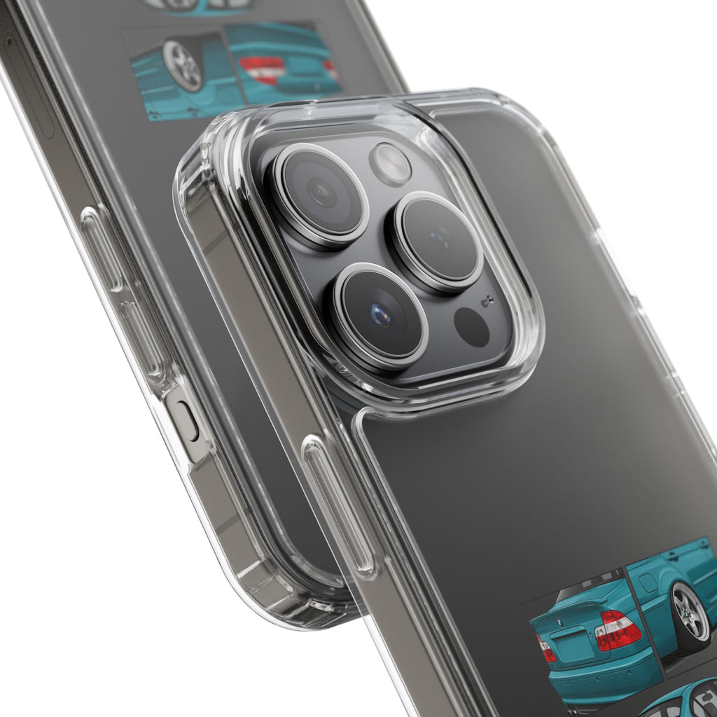 TURQUOISE BMW E46 PHONE CASES
