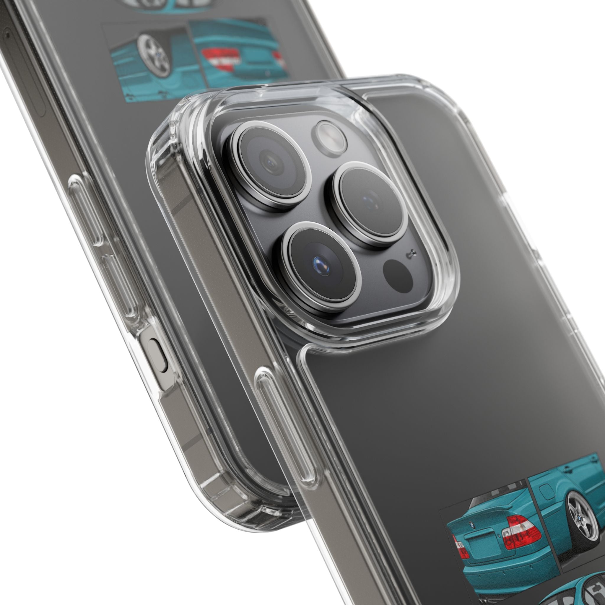 TURQUOISE BMW E46 PHONE CASES