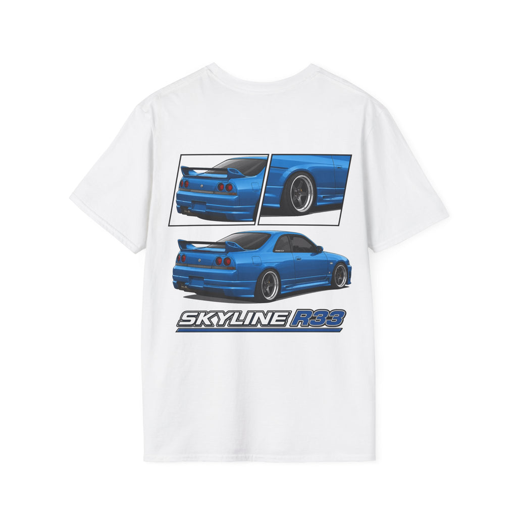 BLUE SKYLINE R33 T-SHIRT
