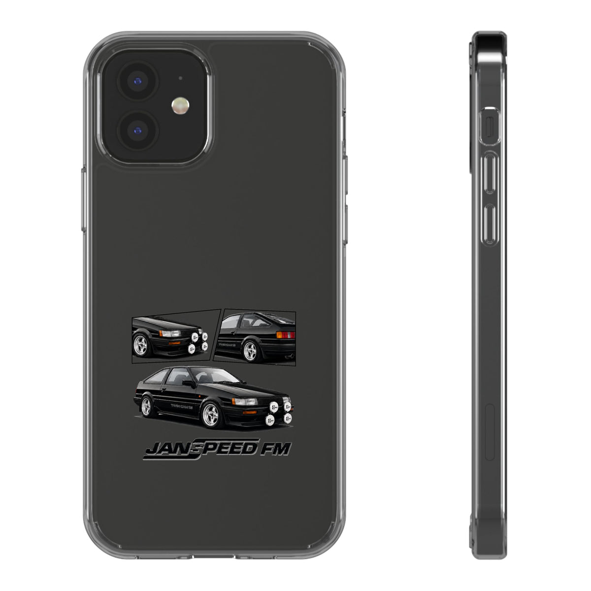 BLACK AE86 TWINCAM PHONE CASES